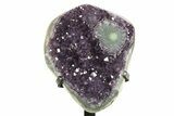 Amethyst Geode With Metal Stand - Uruguay #274238-2